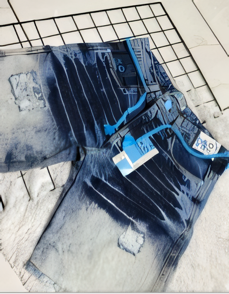Short Jeans Masculino Com Textura Escamada Azul